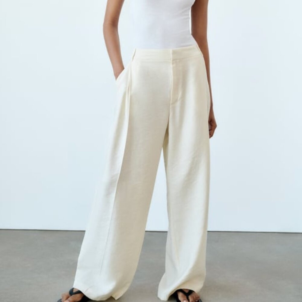 Full Length Pants Mid-Ecru